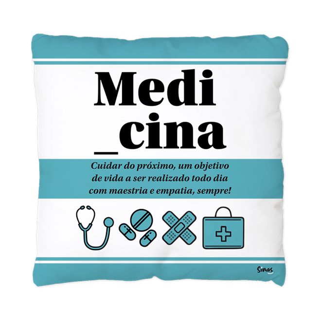 Almofada Quadrada Profissões - Medicina