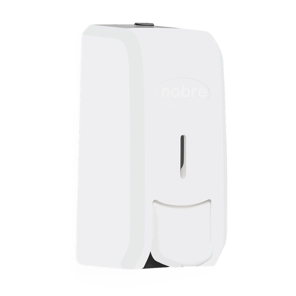 Dispenser para Sabonete Líquido ou Álcool Gel 800ml sem Reservatório - Preto/Branco New Classic - Nobre