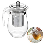 Chaleira Bule de Vidro c/ Infusor Chá em Aço Inox 900ml