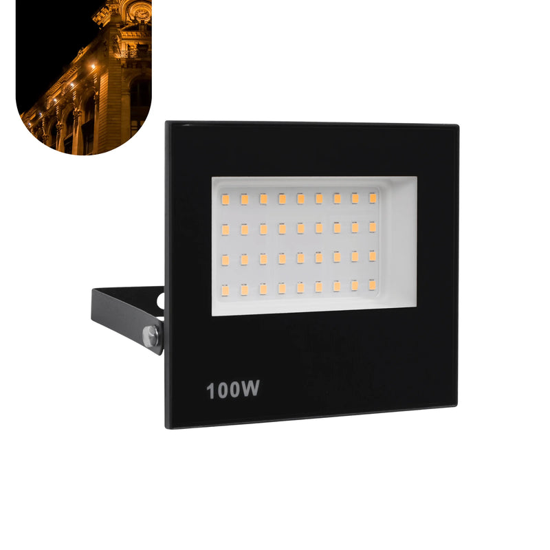 Refletor de LED 100W Holofote Bivolt à Prova d'Água Luz Branca Forte