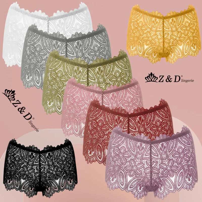 Kit com 5 Calcinhas Lingerie Renda Caleston