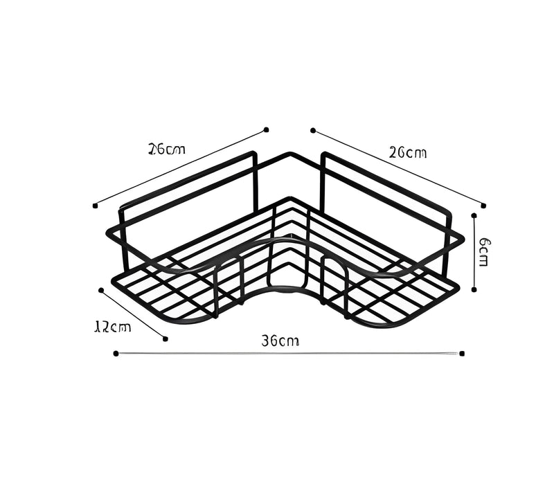 Kit com 2 Prateleiras com Adesivos de Parede Altos para Banheiro, Cozinha, Lavanderia - Para Shampoo e Sabonete - Neverdie Store