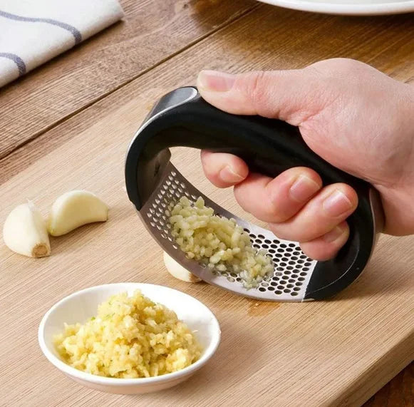 Manual Inox Triturador de Alho Espremedor de Alho para Cozinha