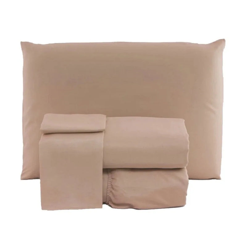 Lençol de Microfibra com Elástico para Cama (Queen e Solteiro) – Cores Variadas