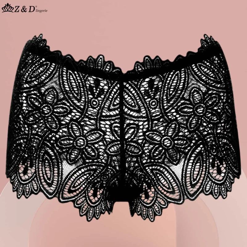 Kit com 5 Calcinhas Lingerie Renda Caleston