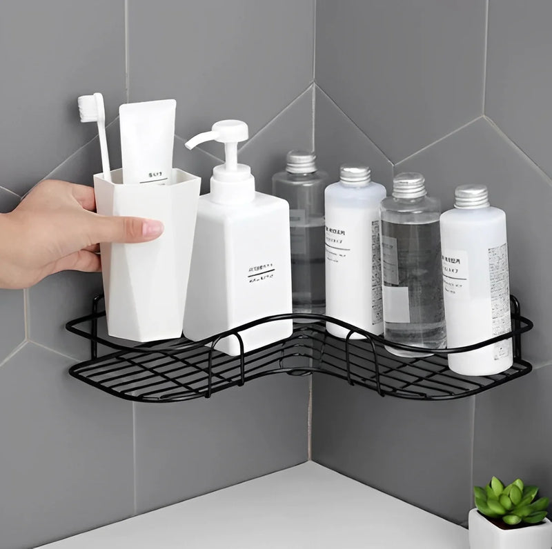 Kit com 2 Prateleiras com Adesivos de Parede Altos para Banheiro, Cozinha, Lavanderia - Para Shampoo e Sabonete - Neverdie Store