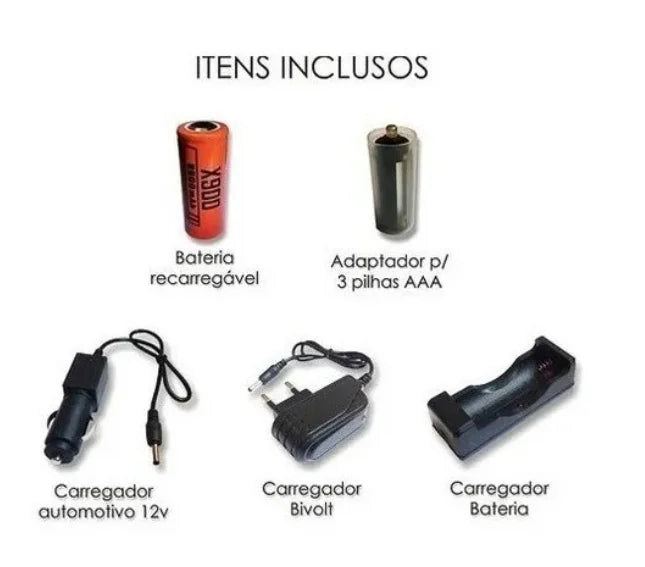 X900 Professional Military Tactical Flashlight with Zoom Rechargeable Flag Camping Light