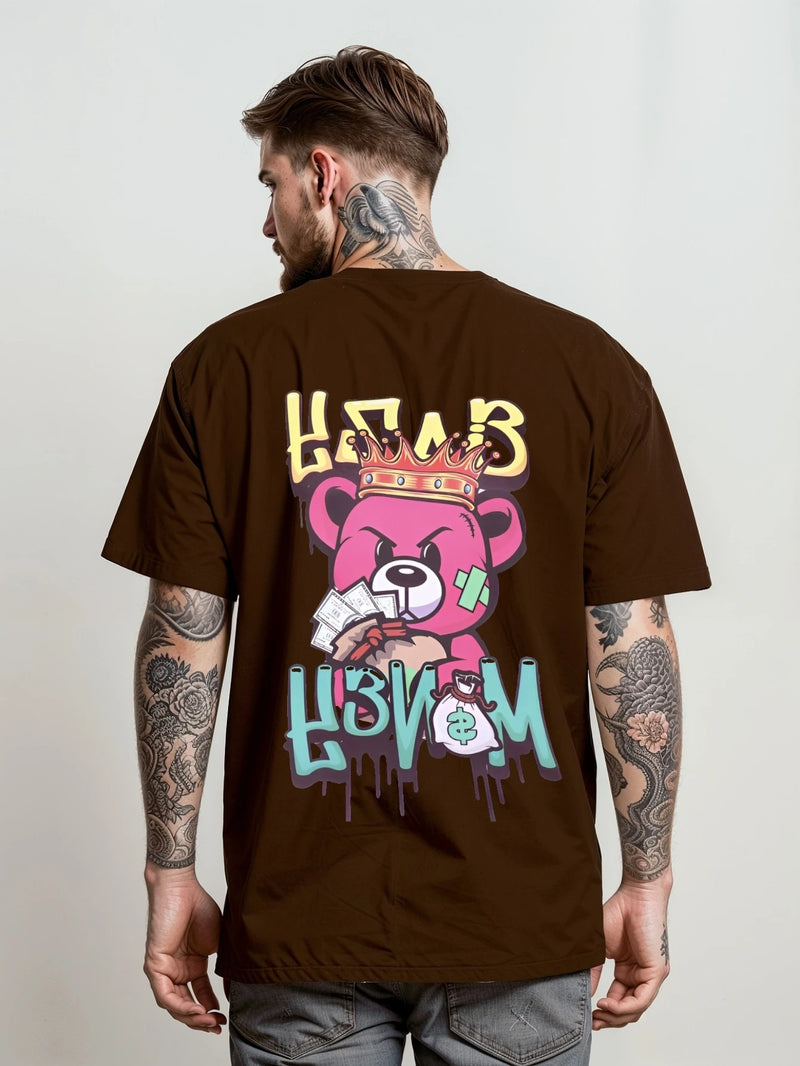 Camiseta Masculina Streetwear Unissex Bear Money