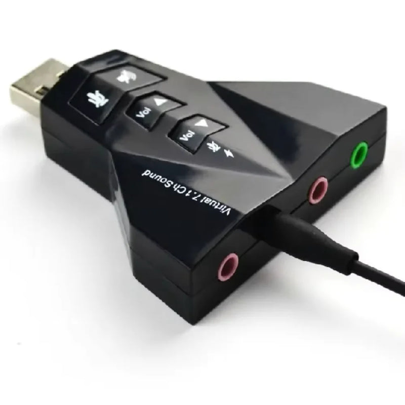 Adaptador de Som USB Externo 3D 7.1 – Modelo T1