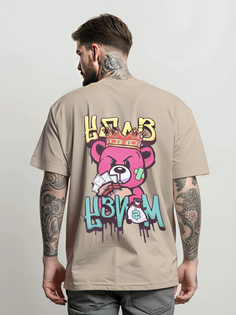 Camiseta Masculina Streetwear Unissex Bear Money