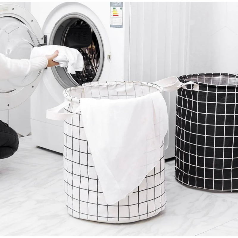 Cesto Dobrável para Roupas Sujas em Tecido – Organizador Prático e Multifuncional para Casa e Brinquedos