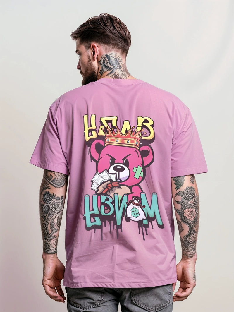 Camiseta Masculina Streetwear Unissex Bear Money