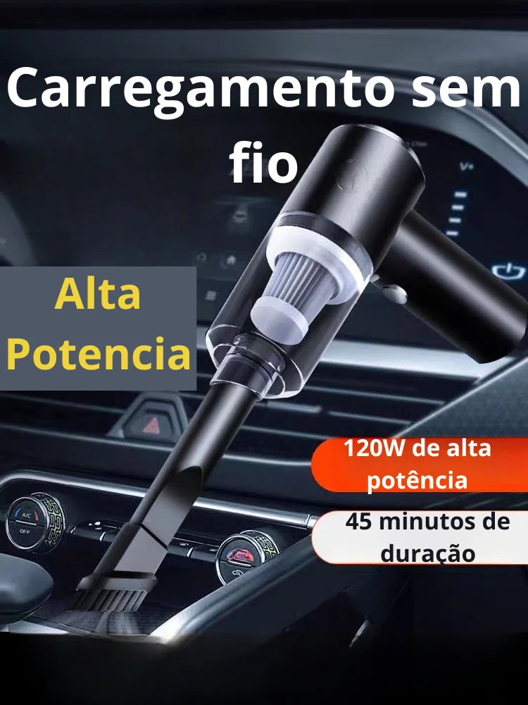Aspirador de Pó Portátil Potente Aspira Sujeiras, Poeiras, Pêlos de animais, Fácil de Limpar em Qualquer Lugar Dificil