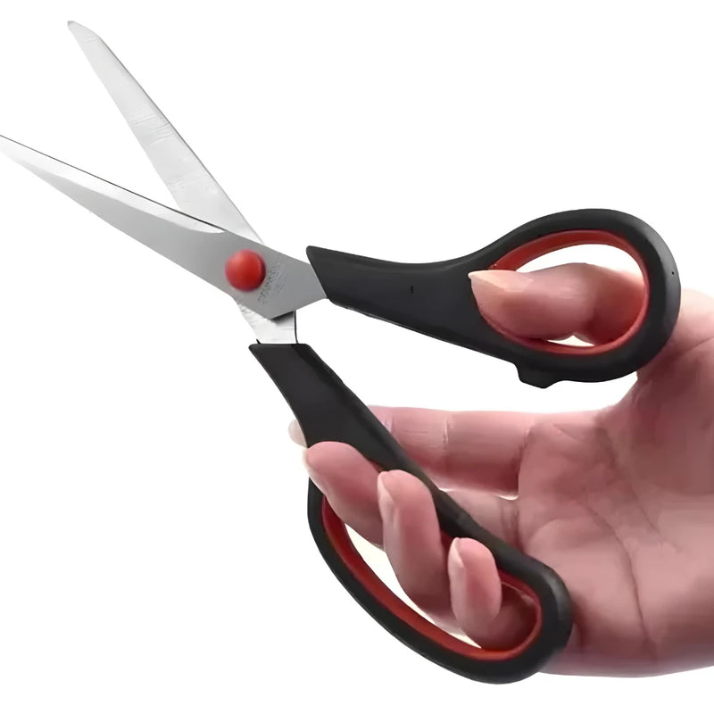 Kit com 3 Tesouras Profissionais Multifuncionais em Aço Inox para Cabelo