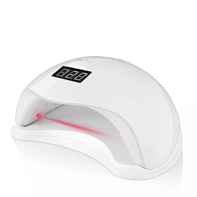 DAFUSHOP Cabine Sun 5 48W Rosa/Branca – Bivolt UV/LED com Timer para Unhas em Gel