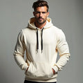Blusa Kangaroo Moletom, Modelo Reto, em Algodão Flanelado, GuGi, com Bolso Frontal, Hoodie Ajustável, Moda MLT01-LISO