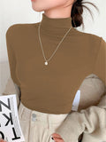 Blusa Feminina Manga Longa Casual Elegante para Trabalho
