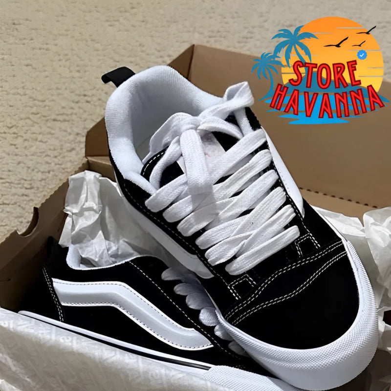 Tênis Skate na Moda Knu Masculino e Feminino Promoção Antiderrapante