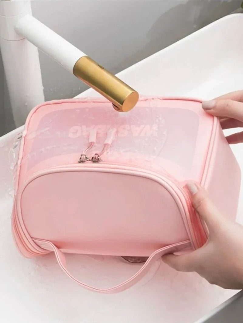 Bolsa necessaire de maquiagem prova d'agua multifuncional para viagem 1 Unidade cores enviadas aleatoria