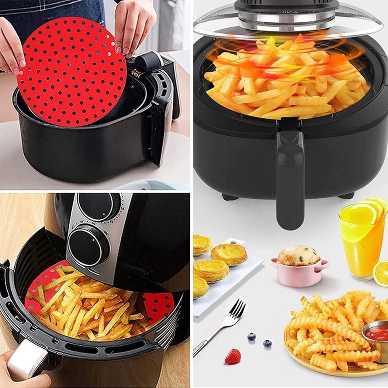Tapete Protetor de Silicone Universal para Fritadeira Elétrica – Formatos Quadrado e Redondo