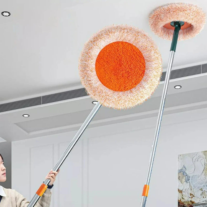 Mop Giratório Flexível para Limpeza de Tetos, Paredes, Azulejos e Janelas – Uso a Seco e Úmido