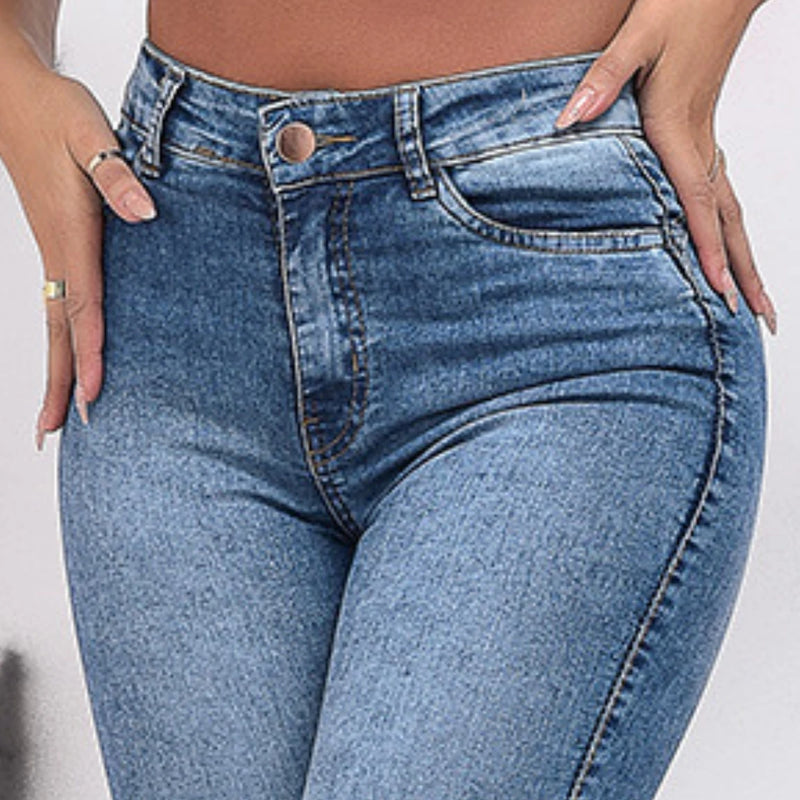 Calça Jeans Feminina Skinny Cintura Alta