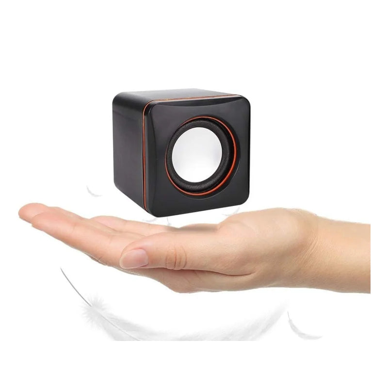 Caixa de Som Portátil P2 6W – Compacta com Som de Qualidade para Jogos, Filmes, Músicas, Vídeos e Reuniões – USB + P2 para PC e Computador