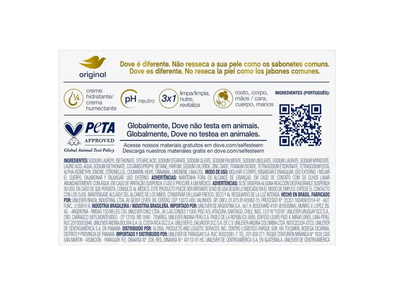 Sabonete em Barra Dove Original 90g