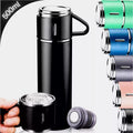 Garrafa Térmica 500ml Com Xícara Café Chá a Vácuo Inox Com 3 Xícaras Vacuum Flask Set 500ml Várias Cores Embalagem Presente