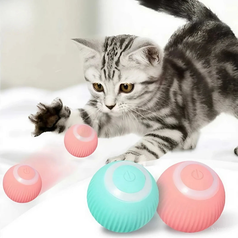 Bola Mágica Automática Rolante para Gatos – Brinquedo Interativo Inteligente, Acessório para Jogos Indoor