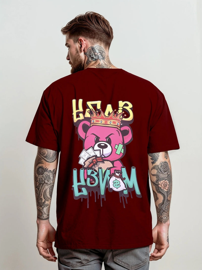 Camiseta Masculina Streetwear Unissex Bear Money