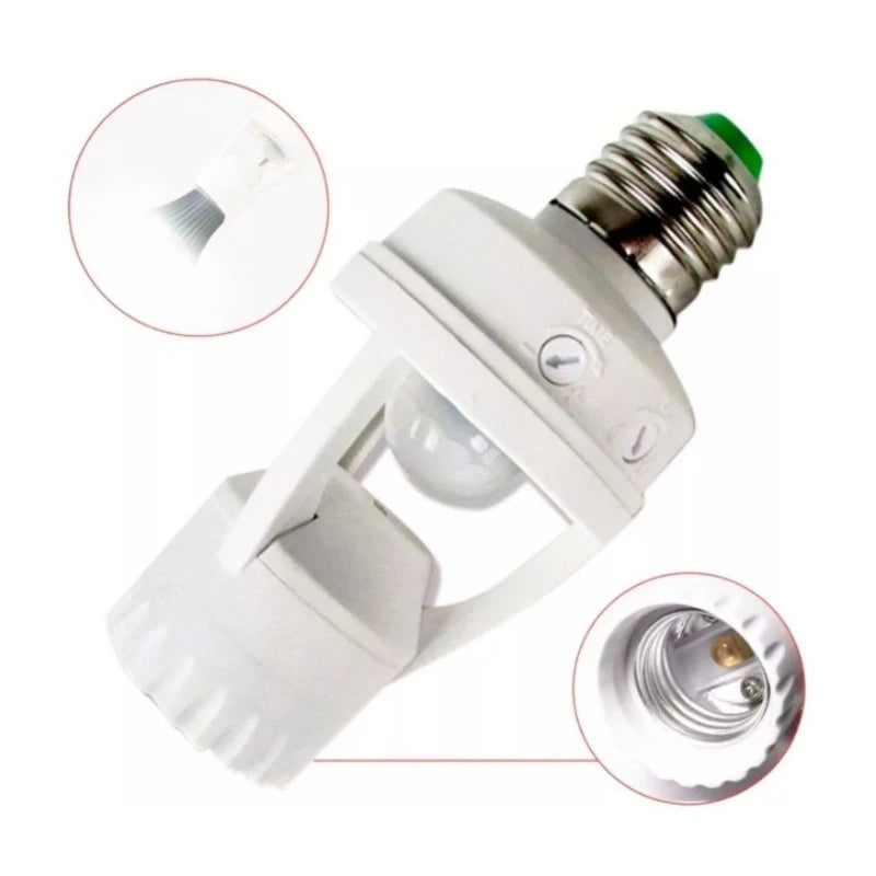 Sensor de Presença com Fotocélula para Soquete E27 – Bivolt Automático