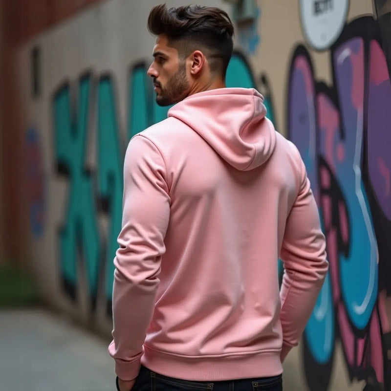 Blusa Kangaroo Moletom, Modelo Reto, em Algodão Flanelado, GuGi, com Bolso Frontal, Hoodie Ajustável, Moda MLT01-LISO