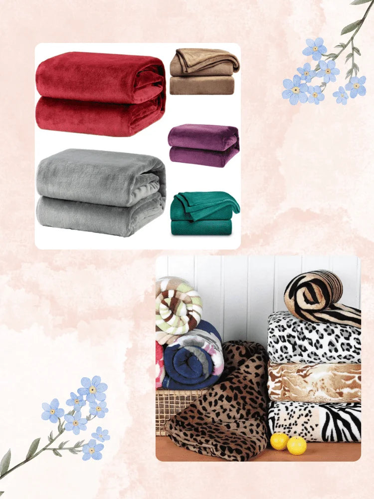 Mantas Couple Pattern Printed and Lisa Microfiber Blanket Miscellaneous Options