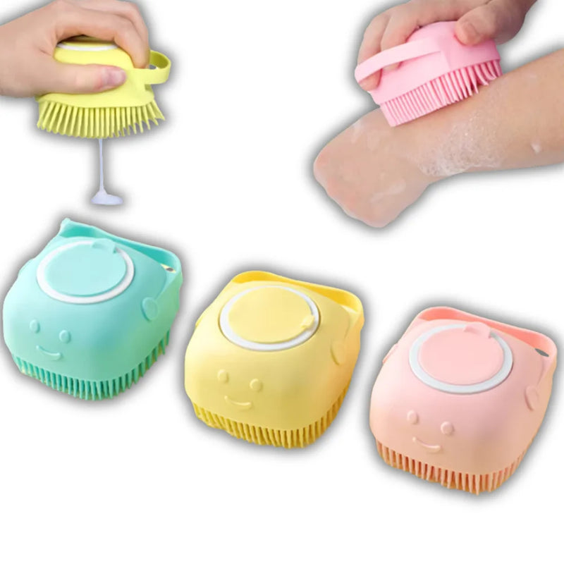 Escova Massageadora de Silicone  – Modelos Sortidos para Conforto e Higiene