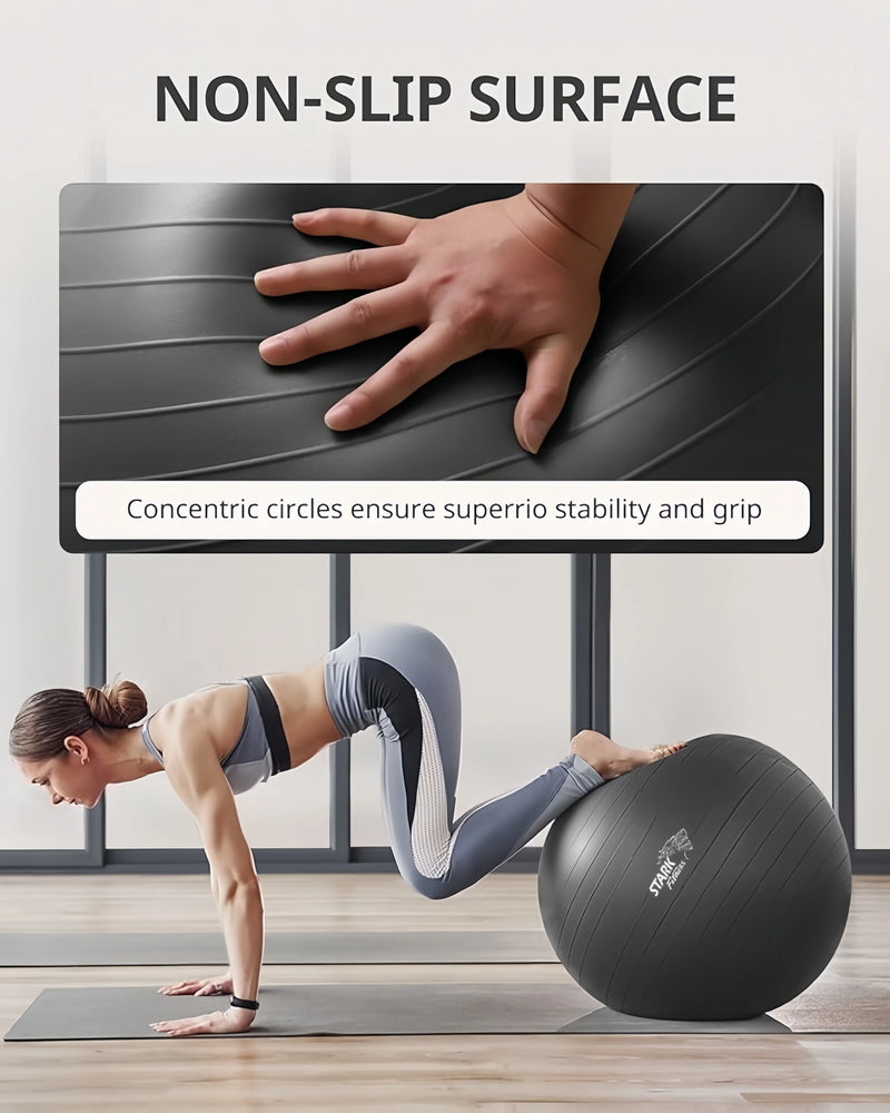 Bola de Exercícios Profissional Antiderrapante – PVC Atóxico | Suporte até 150 kg
