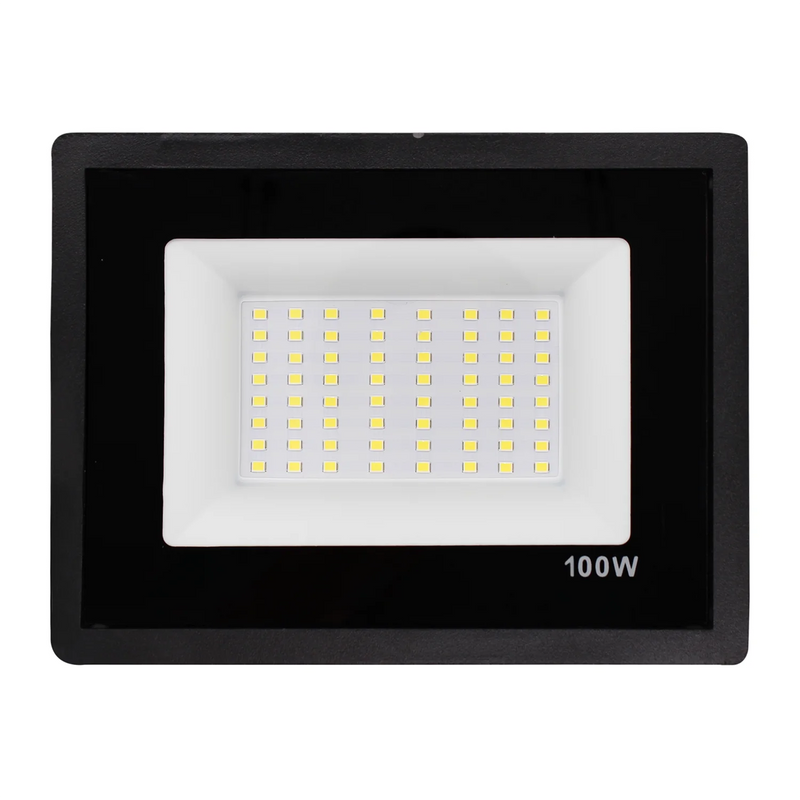 Refletor de LED 100W Holofote Bivolt à Prova d'Água Luz Branca Forte
