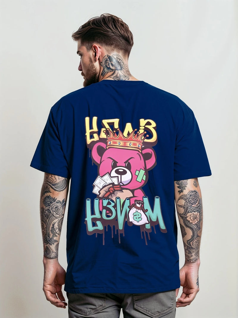 Camiseta Masculina Streetwear Unissex Bear Money