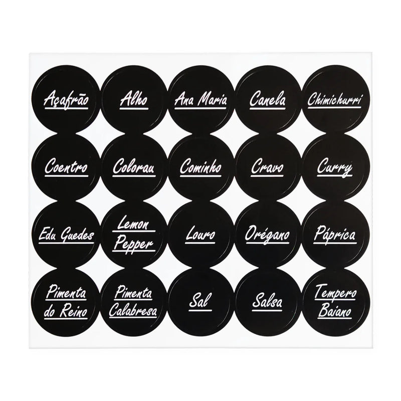 Kit com 10 Potes Plásticos para Temperos e Condimentos – 220 ml com Tampa Dosadora Dupla