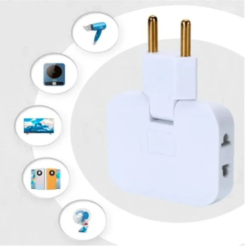 Adaptador de Tomada Dobrável 20A – 3 Entradas 110/220V, 10A – Multiprise 3 Pinos BR