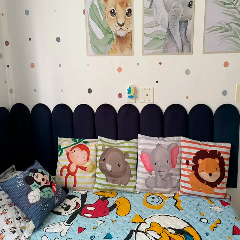 Cabeceira Decorativa Modulável Nuvem para Cama de Solteiro/Casal - 1 Módulo