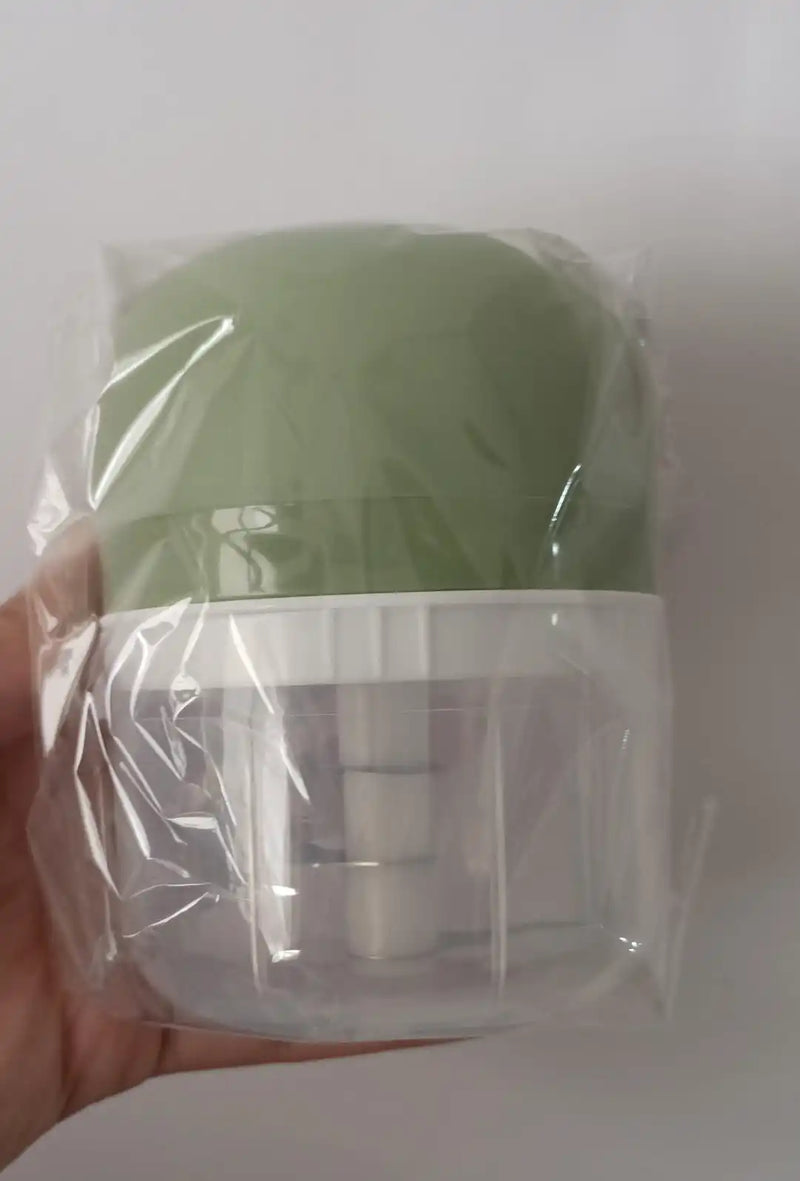 Mini Processador Elétrico Bivolt USB com 3 Lâminas (Cores Variadas)
