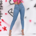 Calça Jeans Feminina Skinny Cintura Alta
