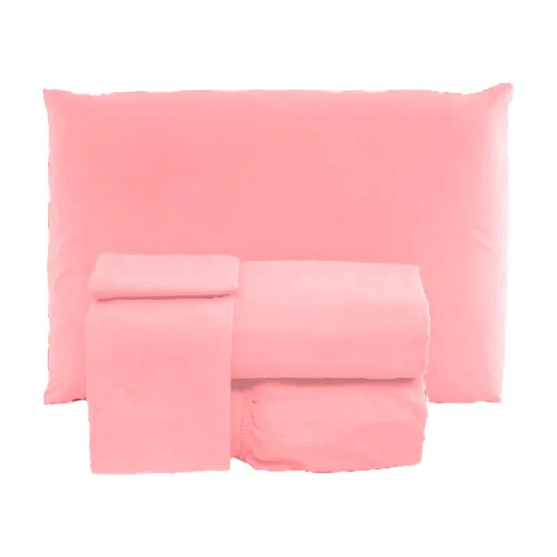 Lençol de Microfibra com Elástico para Cama (Queen e Solteiro) – Cores Variadas