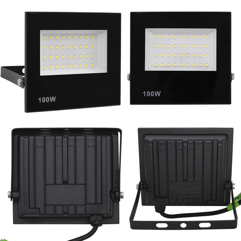 Refletor de LED 100W Holofote Bivolt à Prova d'Água Luz Branca Forte