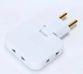 Adaptador de Tomada Dobrável 20A – 3 Entradas 110/220V, 10A – Multiprise 3 Pinos BR