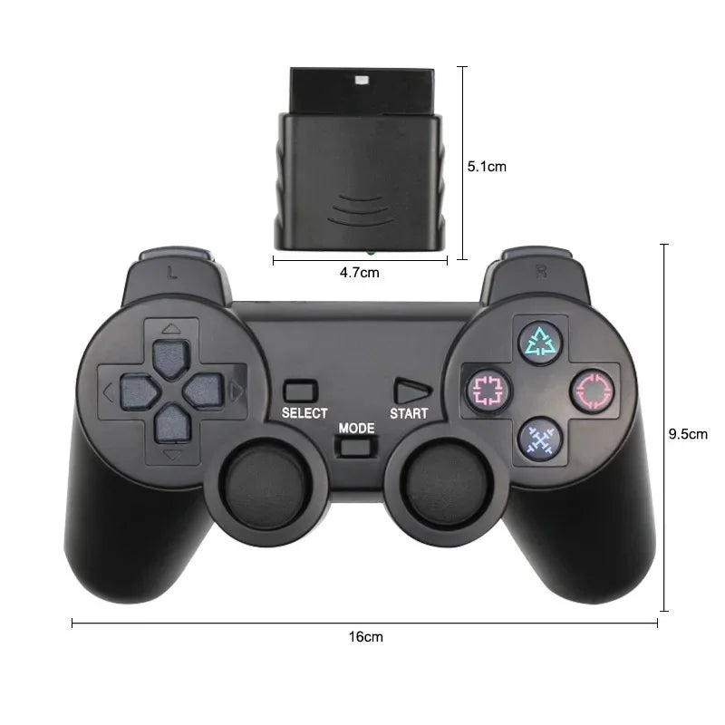 Controle Ps2 Sem Fio Analógico/Plug And Play