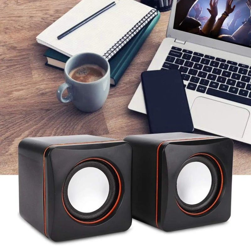 Caixa de Som Portátil P2 6W – Compacta com Som de Qualidade para Jogos, Filmes, Músicas, Vídeos e Reuniões – USB + P2 para PC e Computador
