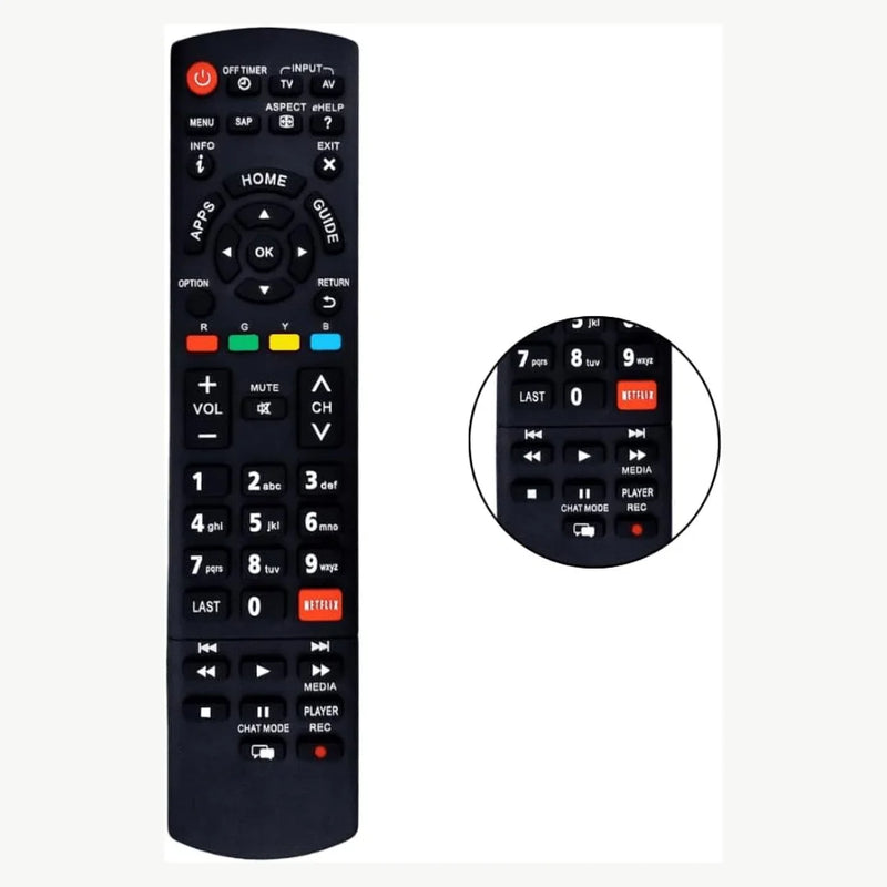 Controle Remoto para TV LCD/LED Panasonic Smart com Netflix
