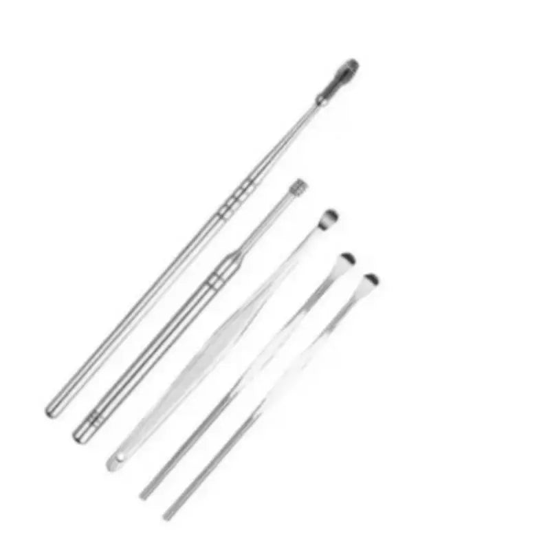 Kit com 6 Peças para Limpeza de Cera de Ouvido – Removedor e Limpador Auricular